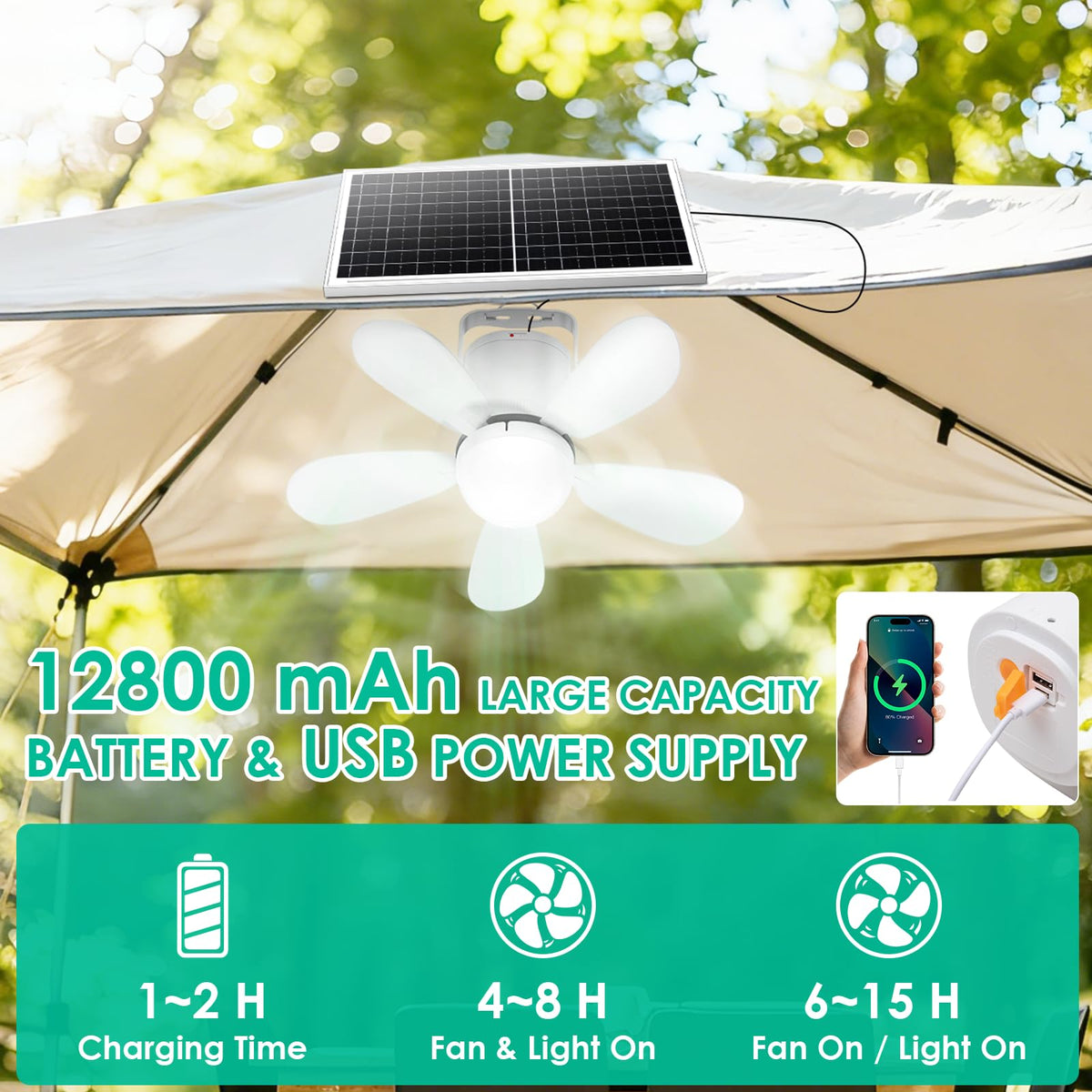 ZIZIWIN remote-controlled ceiling fan light with convenient on-demand adjustments