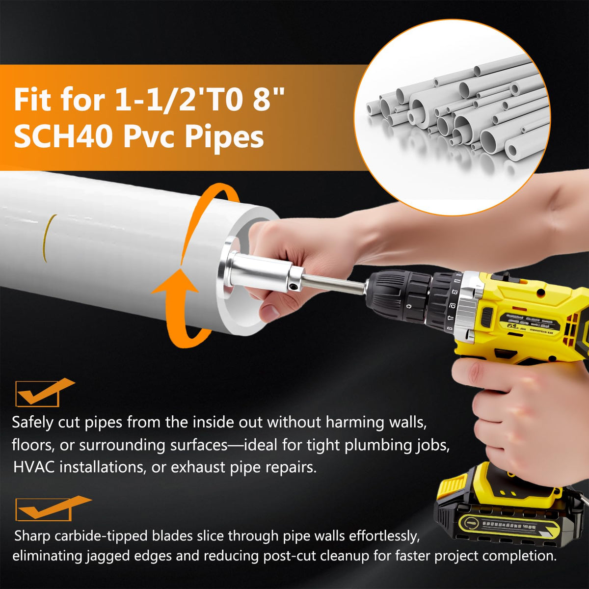 ZJFLNZYC clean, smooth cuts on pipe walls