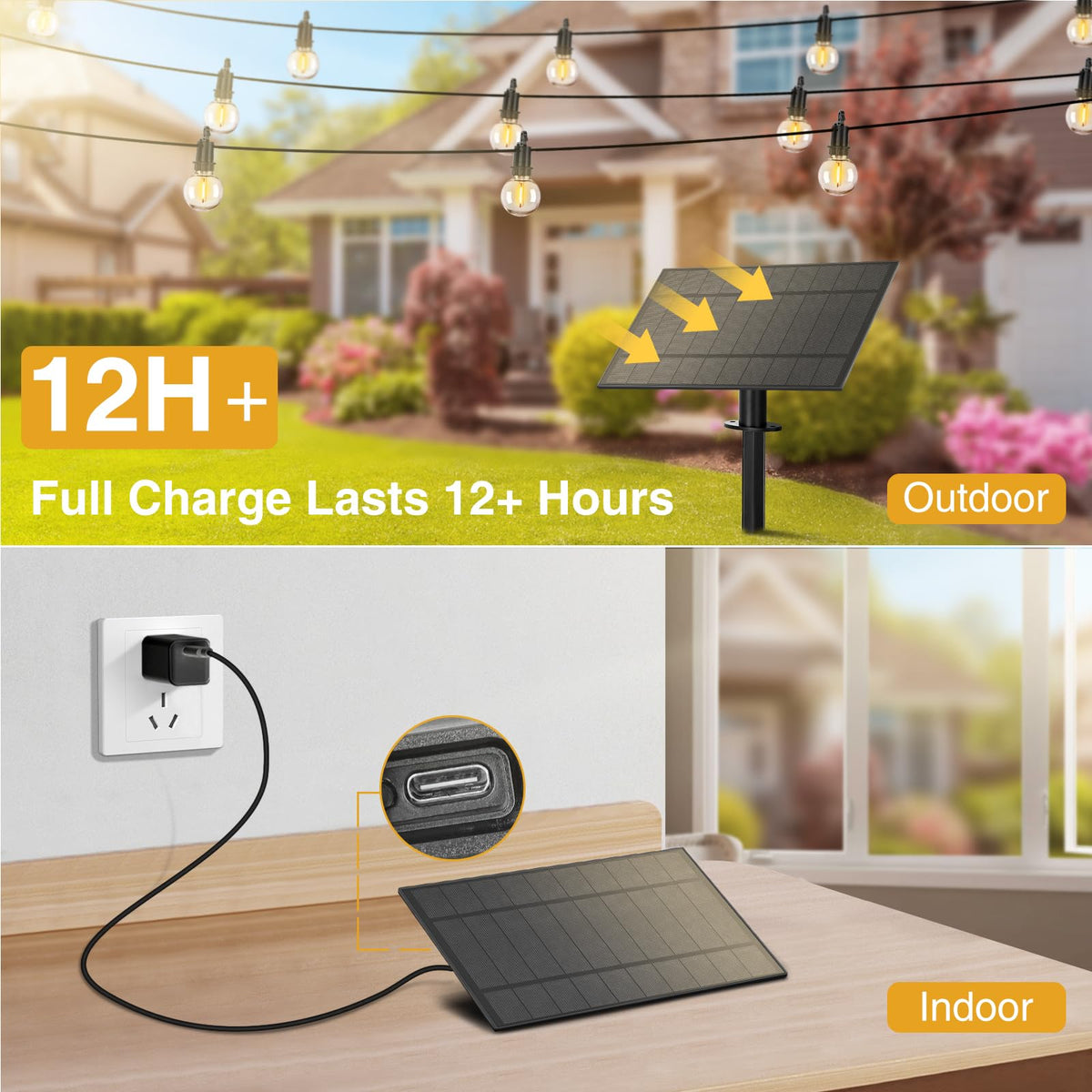 ZJOJO long-lasting LED bulbs provide years of reliable glow.