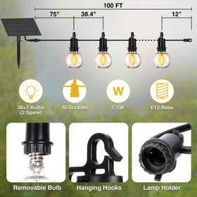 ZJOJO remote-control solar string lights enabling customizable moods.