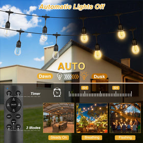 ZJOJO IP65 waterproof rating protects lights outdoors