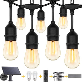 ZJOJO 100ft teardrop bulbs glow for cozy outdoor evenings