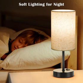 ZJOJO compact design fits tight spaces on nightstands.