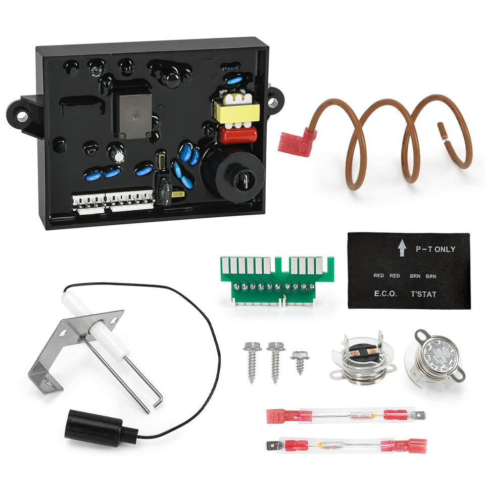 ZJTBLL 3-in-1 kit front view with integrated components for RV water heater