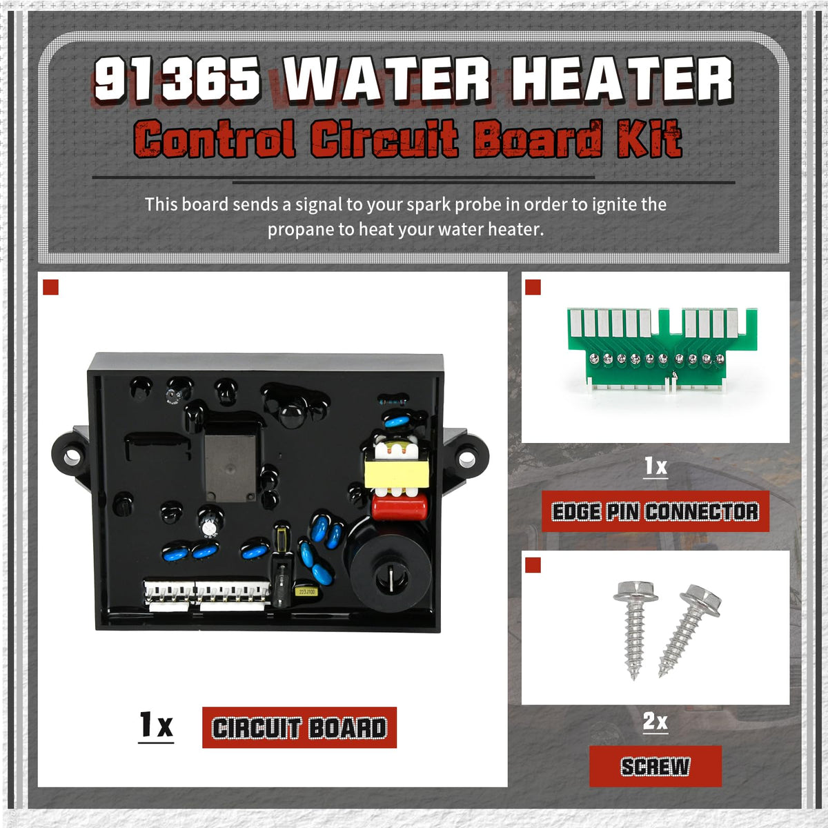 RV installation spot with ZJTBLL 3-in-1 kit in place
