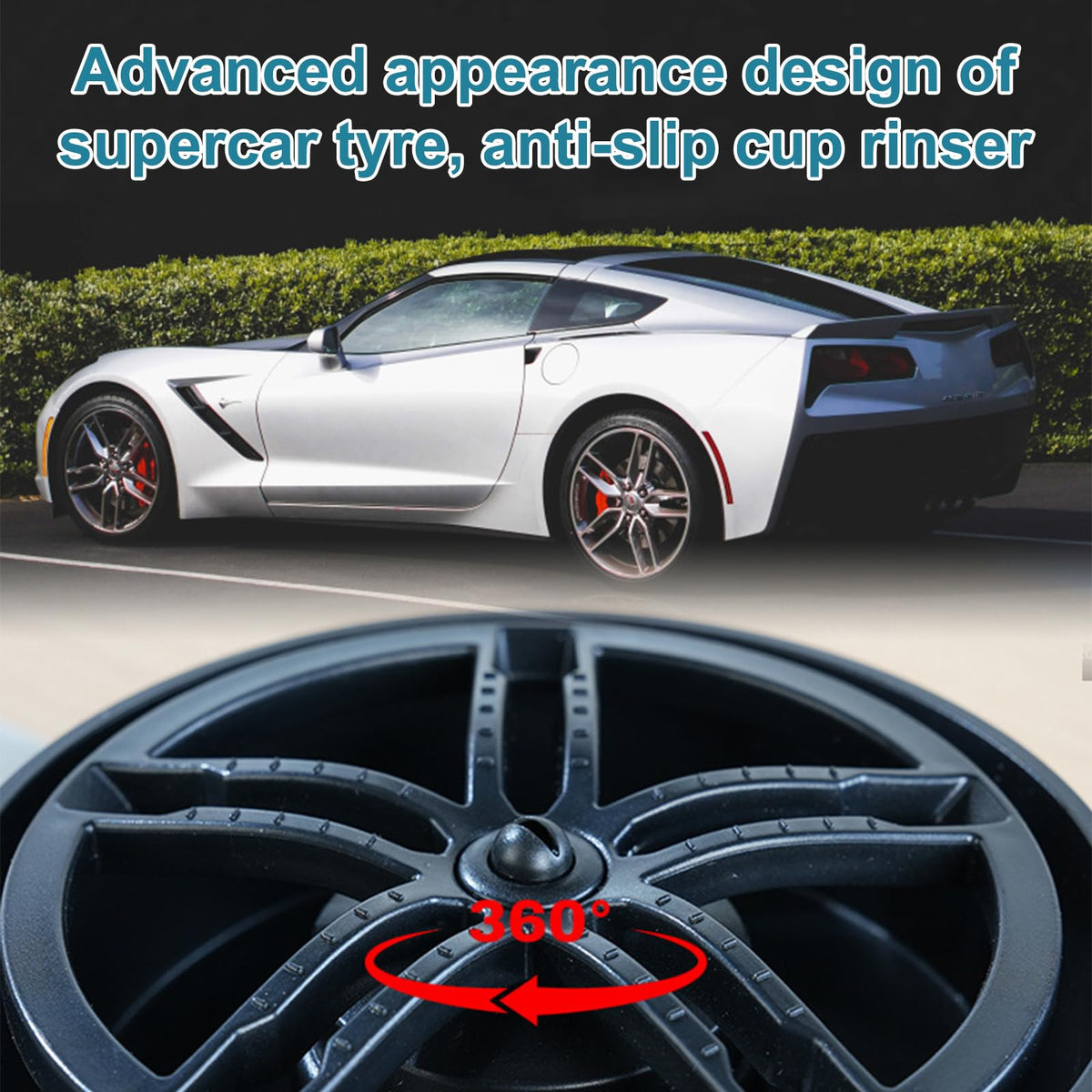 Zjyufy stainless steel and ABS rinser designed for durable daily use