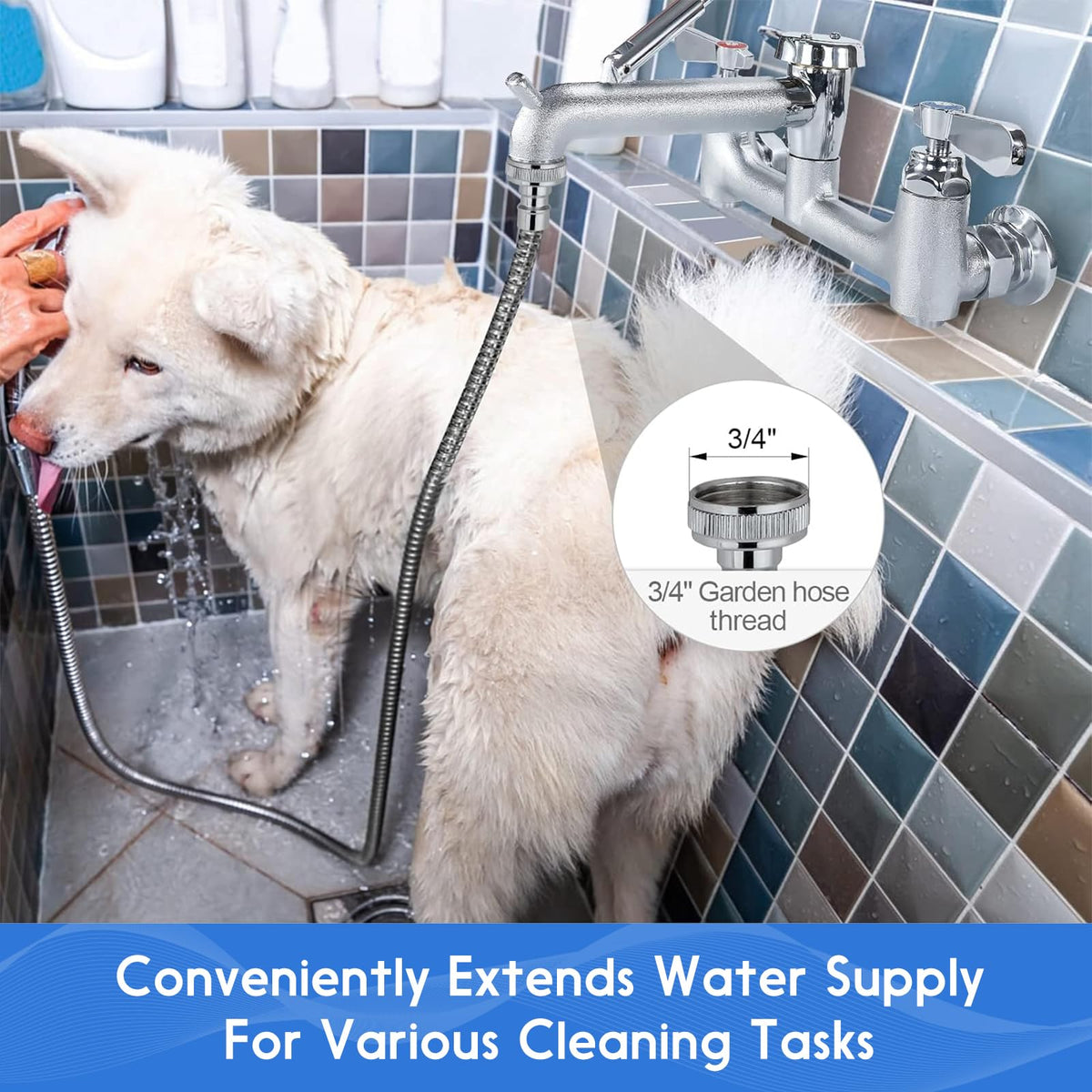 Adjustable center range from 7-1/4 to 8-3/4 inches on ZKDAUSDO faucet