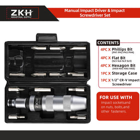 ZKH anti-knock handle provides a stable grip in demanding tasks.