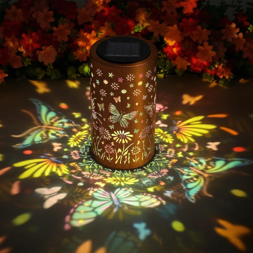 ZKLiLi Mothers Day butterfly lantern casts warm patterns on walls