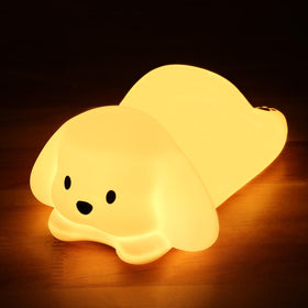ZKLiLi dog night light provides a soft, color-changing glow for kids in nurseries.