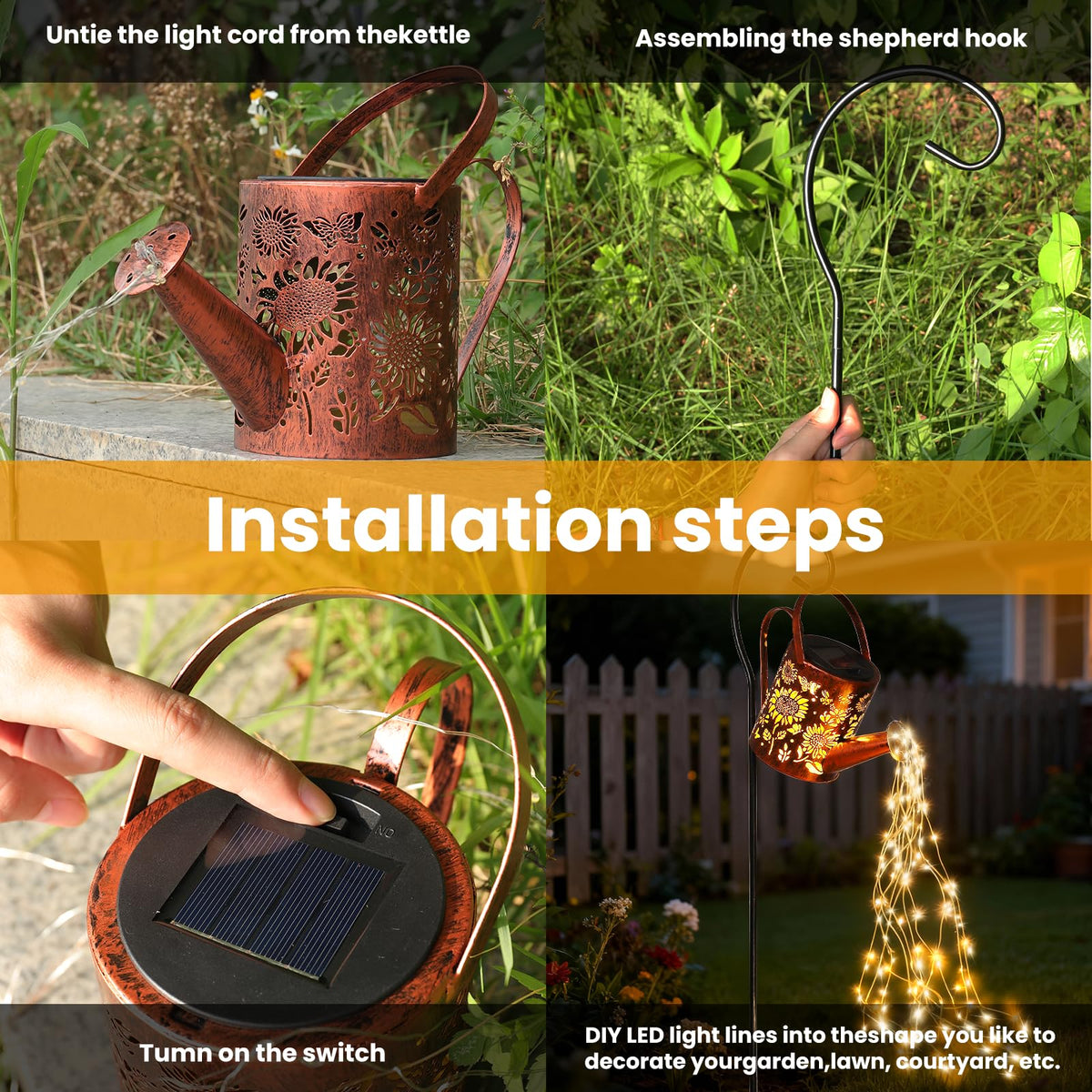 ZKLiLi Sunflowers moon-shell design adds visual interest to garden scenes.