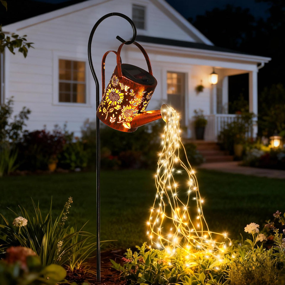 ZKLiLi Sunflowers solar lights illuminate garden paths with warm, welcoming glow.