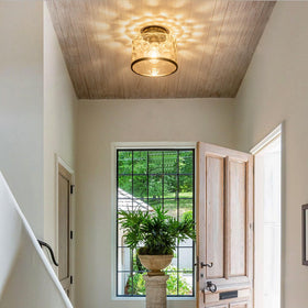 Zlepmlla black semi-flush mount kitchen lighting for bright, inviting cooking areas.