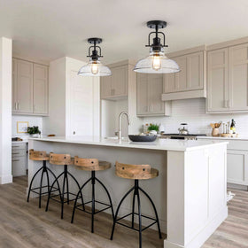 Zlepmlla black finish complements rustic and contemporary decors.