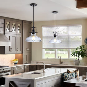 Zlepmlla glass shade diffuses warm light in close-up view