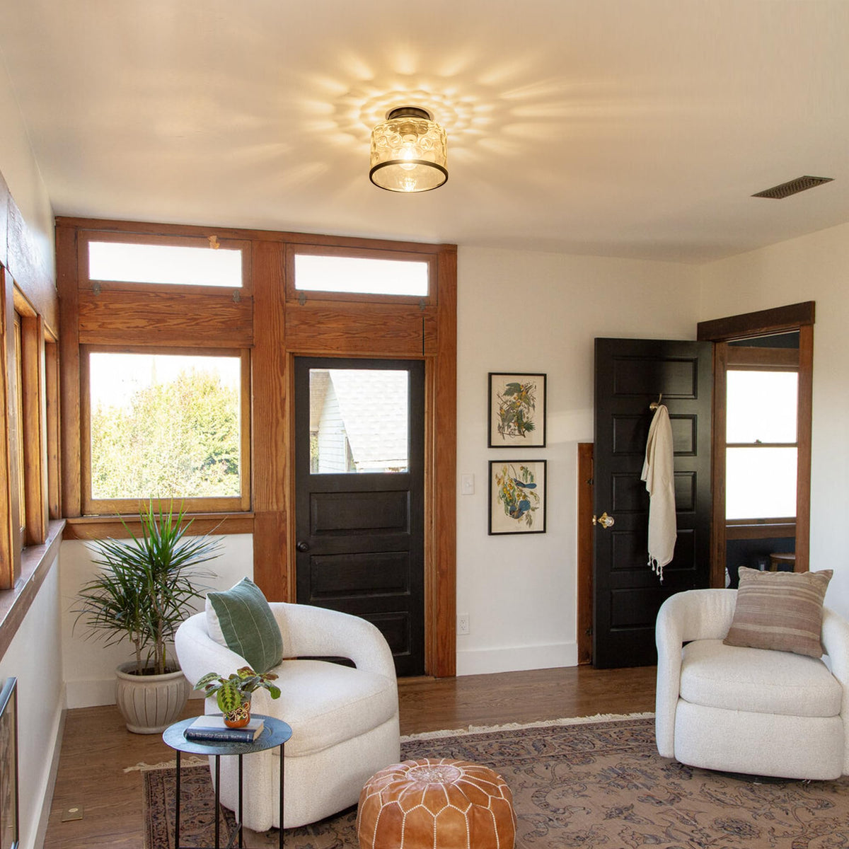 Zlepmlla living room fixture delivering warm ambient glow.