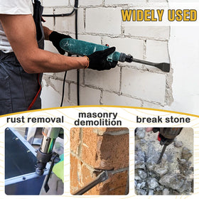 ZMCYNG hardened carbon steel bits resist impact for rust removal and metalworking.