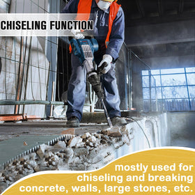 ZMCYNG air hammer attachments designed for tile, masonry, concrete, and stone work.