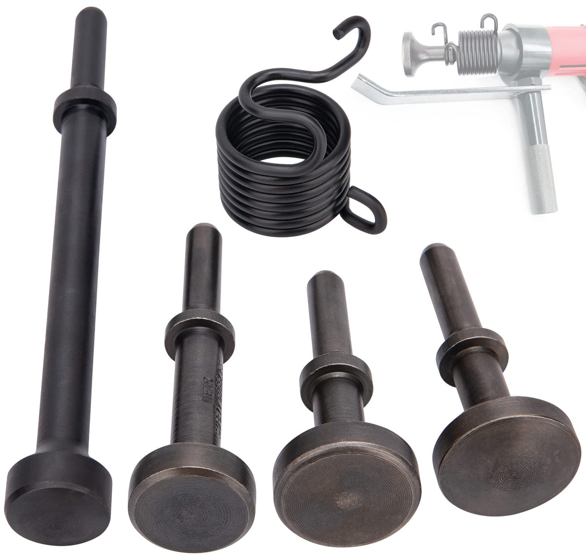 ZMCYNG smoothing air hammer bits flat head for precise sheet metal shaping.
