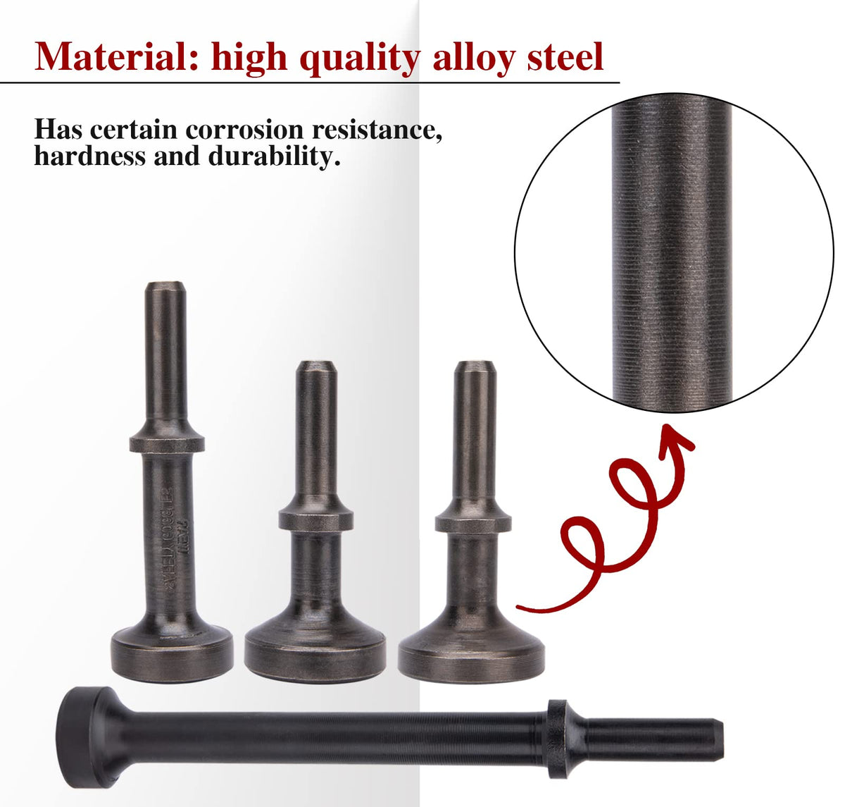ZMCYNG smoothing air hammer bits polished surface for easy cleaning.