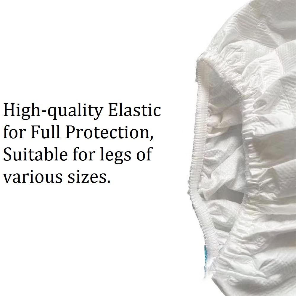 ZMDREAM booties feature elastic top and mid for secure on/off.