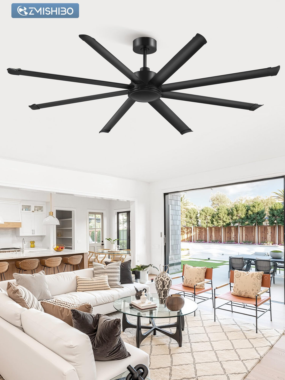 ZMISHIBO 12-degree blade design moves more air than standard fans