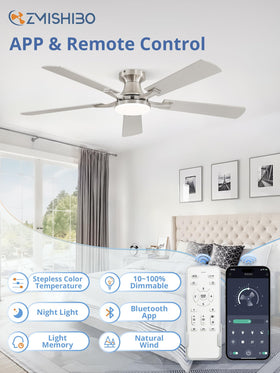 ZMISHIBO remote-control setup highlights effortless dimming and color-temperature adjustments.