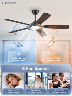 Includes 4-inch and 8-inch downrods for flexible install.