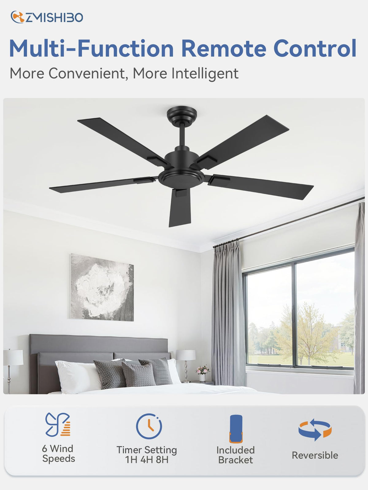 ZMISHIBO adjustable 5in and 8in downrods for various ceilings