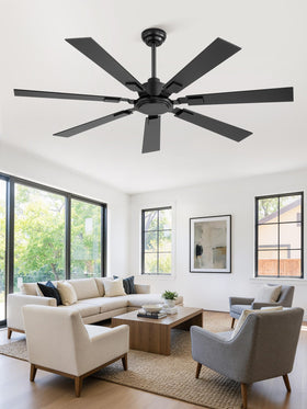 ZMISHIBO included 6 and 12 inch downrods for install options