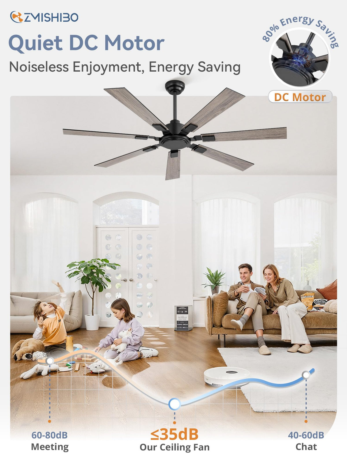 ZMISHIBO dual-finish blades offer matte black or wood grain styles