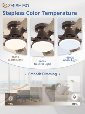 ZMISHIBO flush-mount low-profile design blends with ceiling.