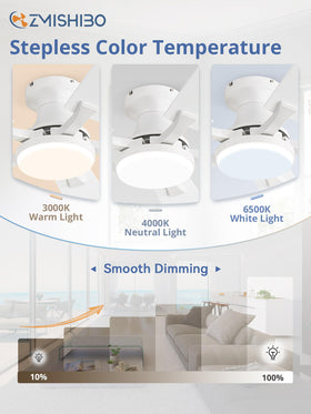 ZMISHIBO flush mount low-profile design blends into ceilings