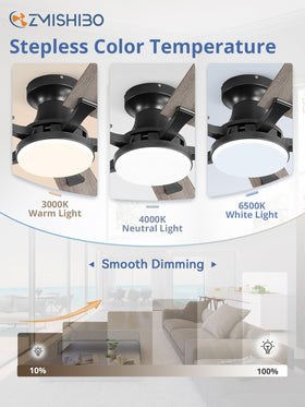 ZMISHIBO flush-mount profile emphasizes space-saving design for bedrooms or living rooms.