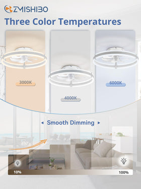 ZMISHIBO LED light at 3000K creates cozy ambient glow
