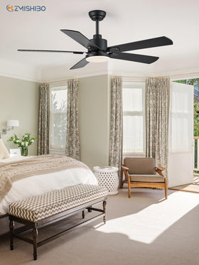 ZMISHIBO living room setup combines calm airflow with farmhouse style.