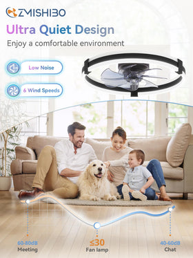 ZMISHIBO main light offers 3000K–6000K color temps for adaptable brightness.