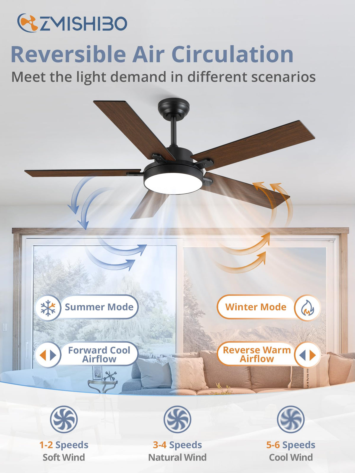 ZMISHIBO quiet DC motor delivers low-noise comfort