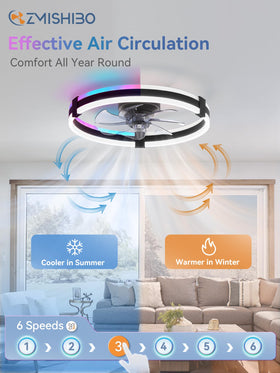 ZMISHIBO quiet DC motor delivers nearly silent operation for bedrooms.