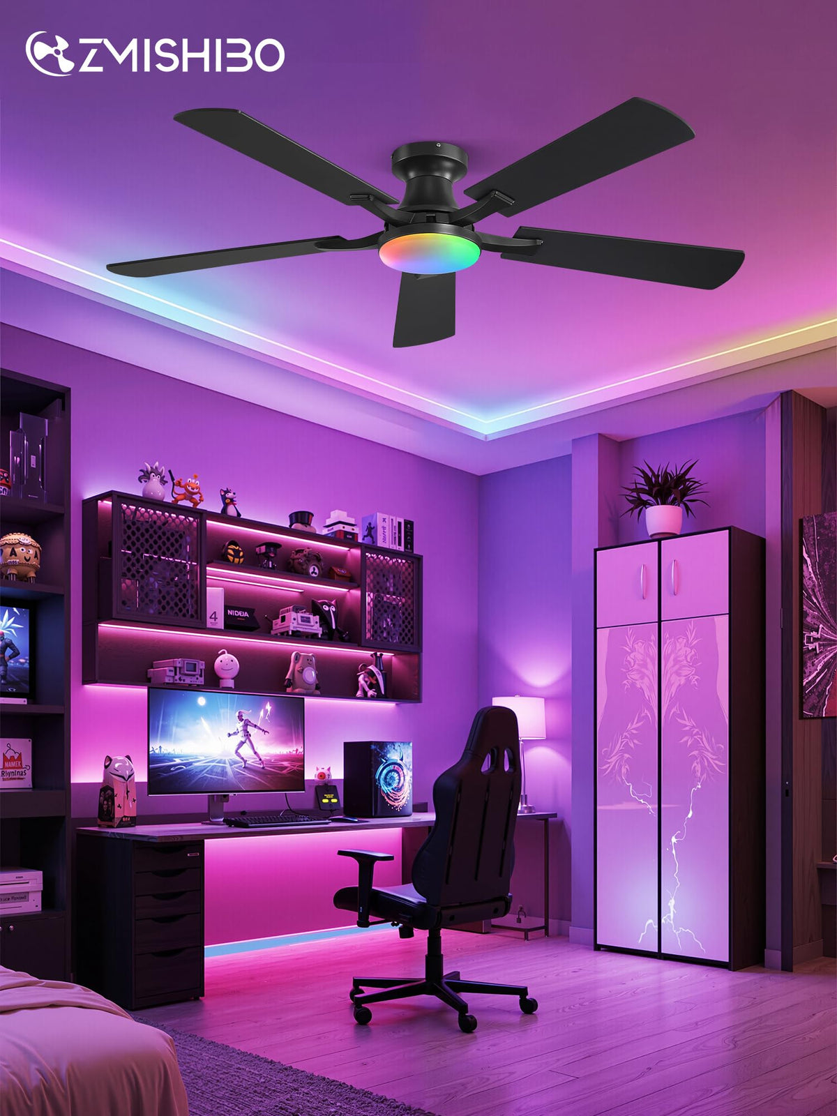 ZMISHIBO quiet DC motor ensures peaceful nighttime use