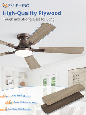 ZMISHIBO quiet DC motor provides strong airflow with minimal noise.