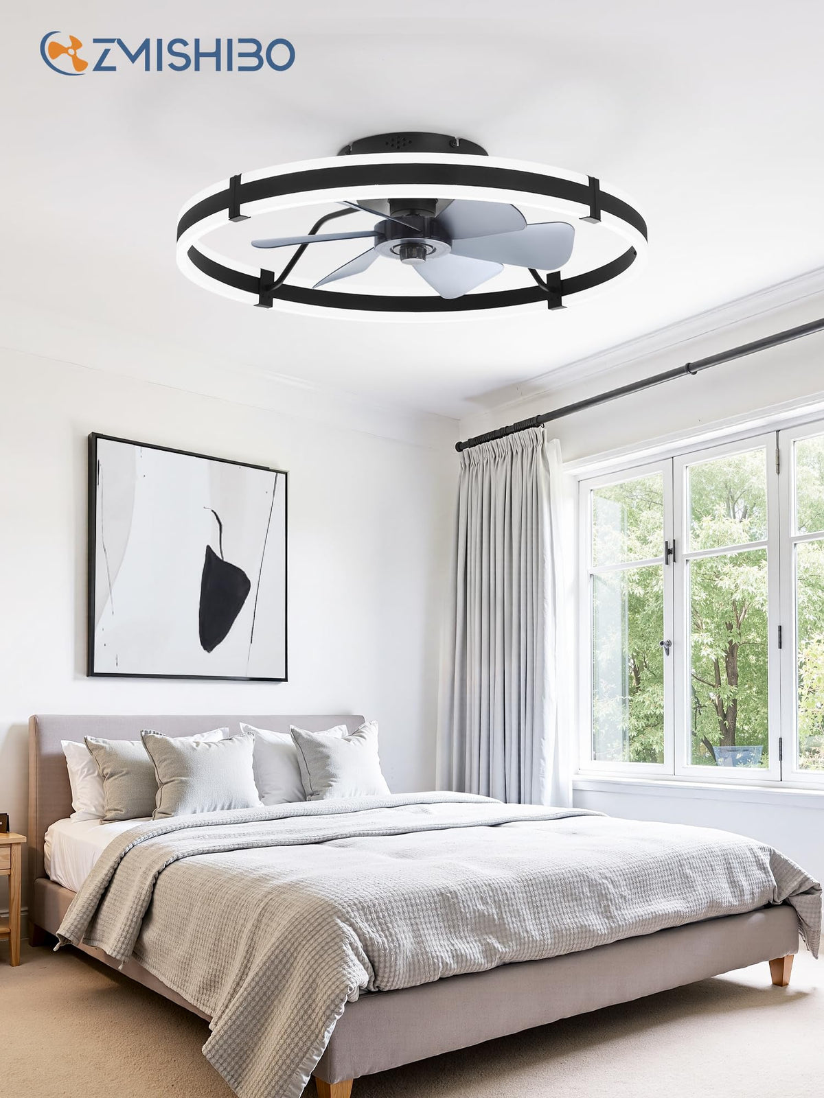 ZMISHIBO remote and app control for independent fan and light