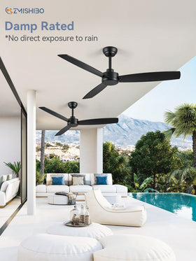 ZMISHIBO includes 4'' and 8'' downrods for ceiling height flexibility.