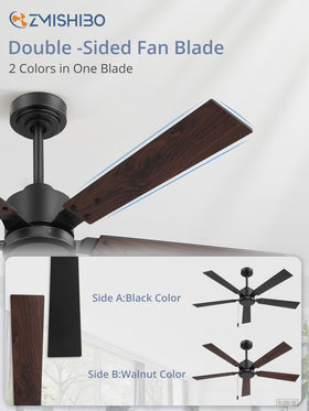 Zmishibo dual-sided blades in black and walnut complement modern and rustic decor.