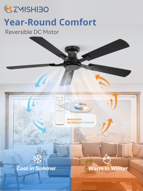 ZMISHIBO reversible motor for seasonal downdraft and updraft adjustments