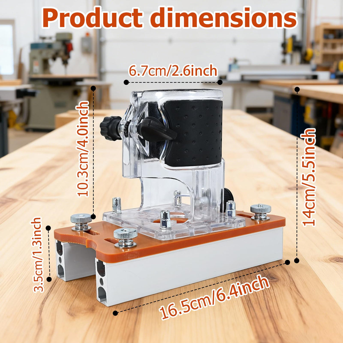 ZMJY compatible with most routers 65mm base
