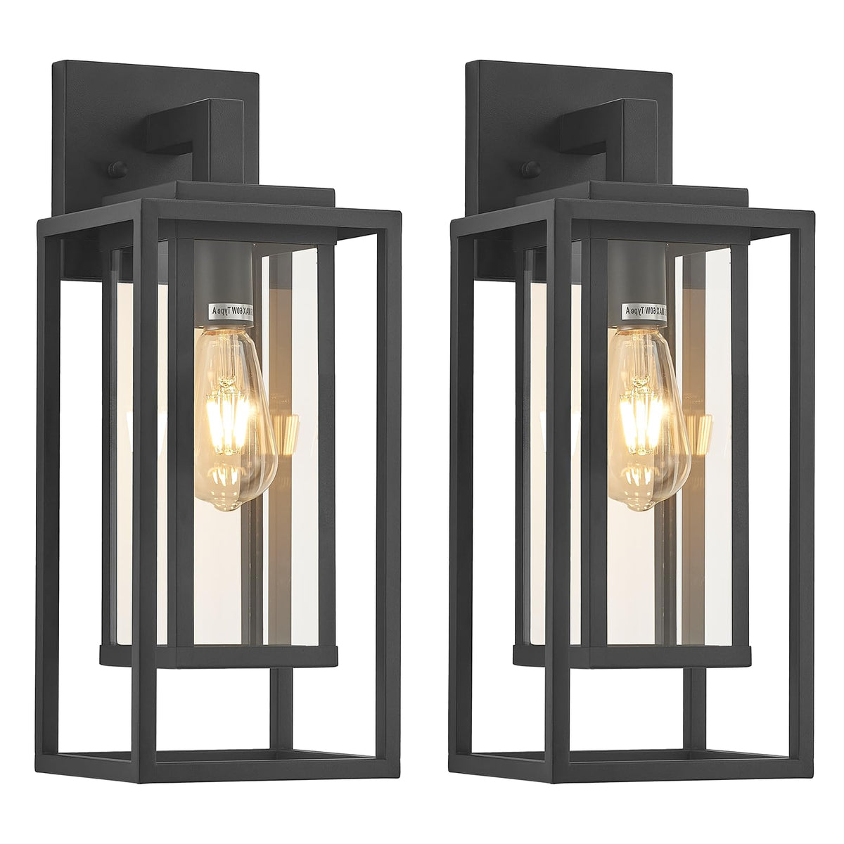 ZMKMOK 18in outdoor wall light with double cage for exterior illumination