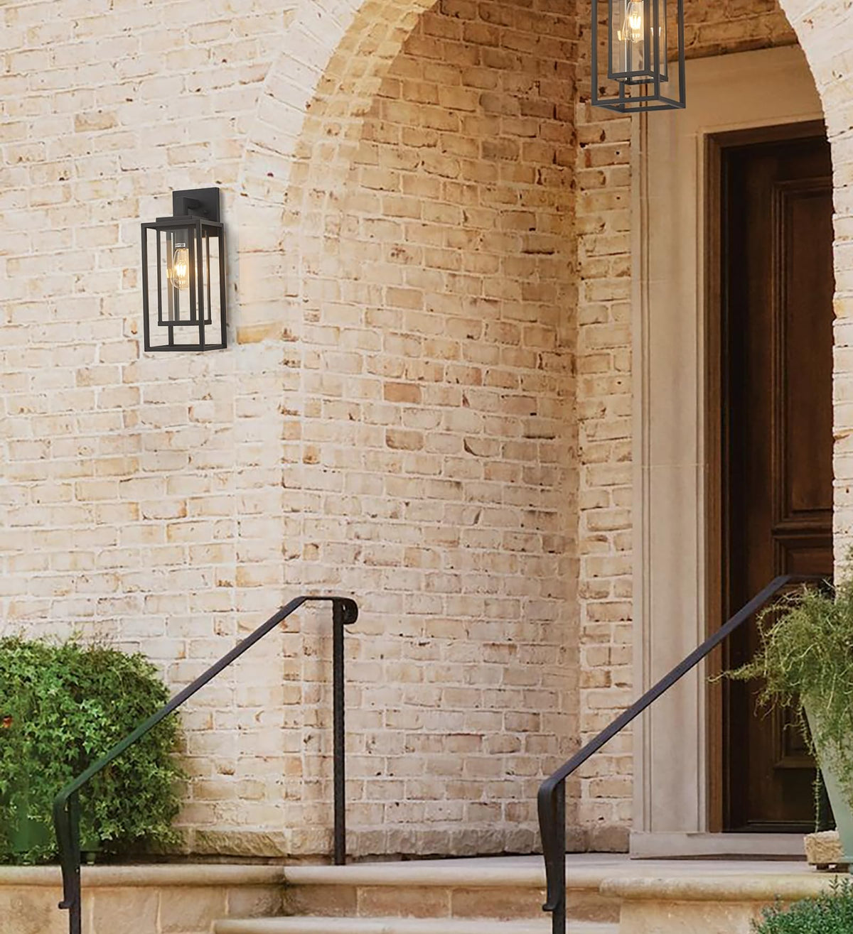 ZMKMOK two-pack outdoor wall lights ideal for symmetrical lighting