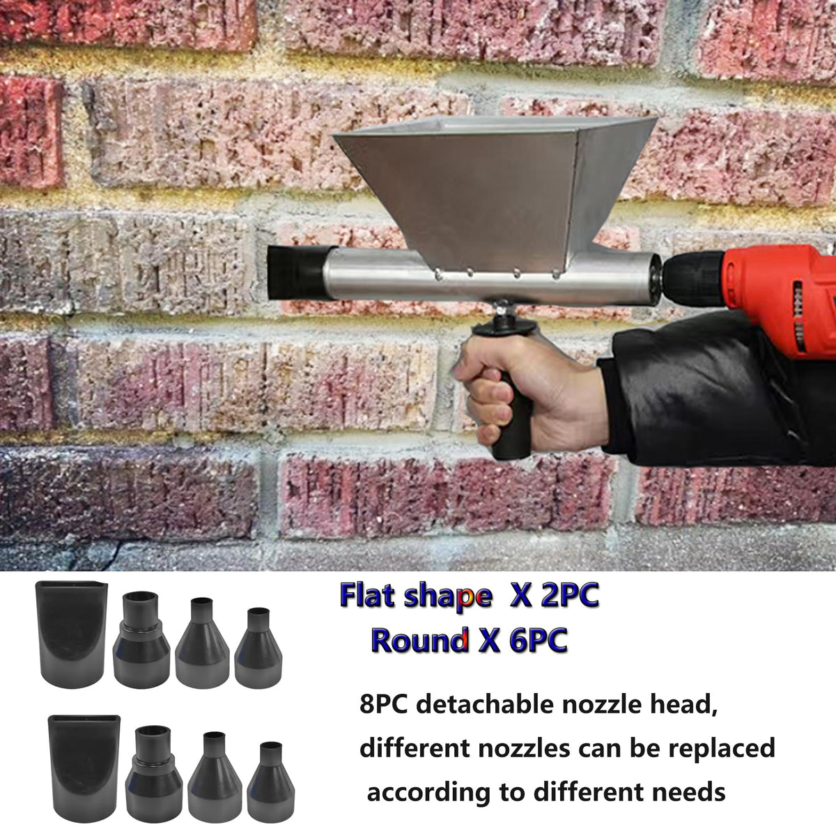 Durable cast-iron body of the ZMURED grout gun