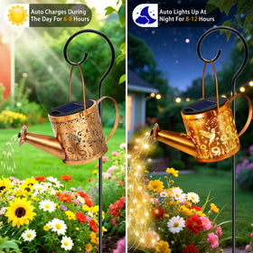 ZNYCYE shepherds hook enables versatile garden display